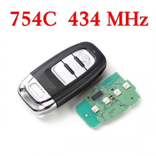 3 Buttons 434 MHz AUDI Q5 A4L Remote Key 754C