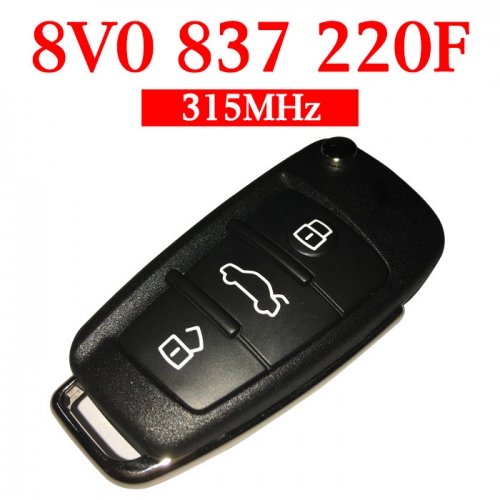 Original 315 MHz Smart Proximity Key for Audi A1 A3 - 8V0 837 220F