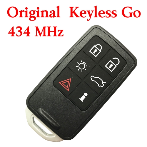Original 434 MHz 5+1 Buttons Smart Proximity Key for Volvo S60 V60 XC60 S80 - Keyless Go