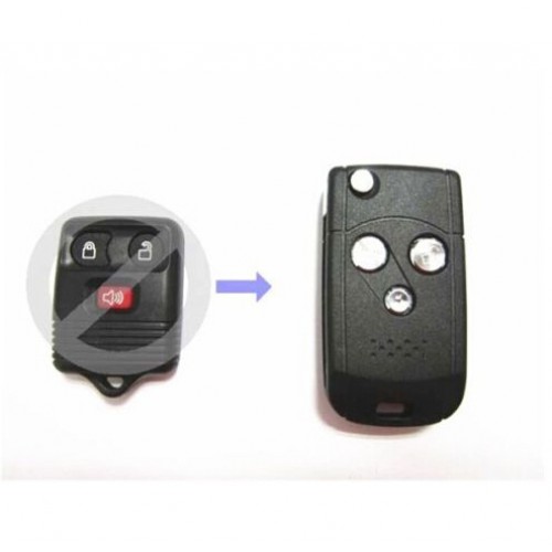 Modified Flip Remote Key Shell 3 Button for Ford Mazda Mercury