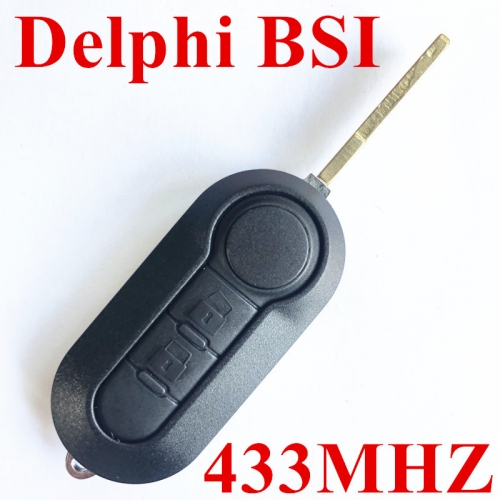 2 Button Flip Key For Fiat 500 / Dodge (Delphi BSI) 433MHZ PCF7946A / HITAG 2 / 46 CHIP