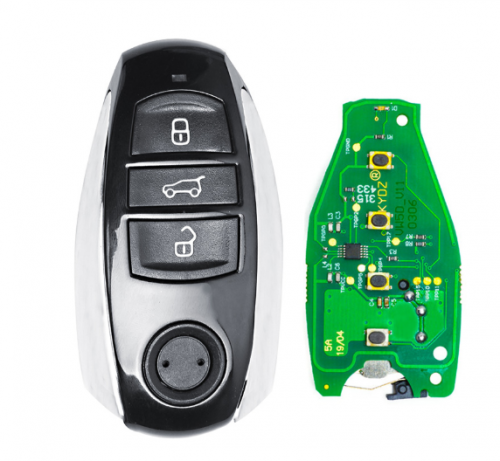 315/ 433/ 868MHz ID46/ 7953 Chip 3 Button Replacement Smart Card Remote Key Fob for Volkswagen Touareg 2010-2014