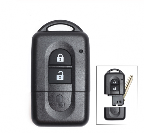 Nissan Micra Xtrail Qashqai Note Tiida Pathfinder Replacement Flip 2 Button Remote Car Key Shell Case Fob