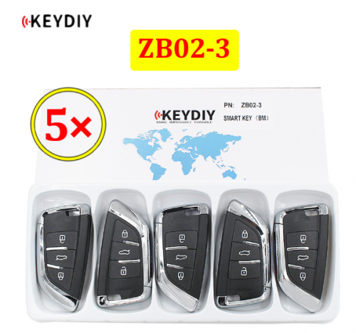 KEYDIY ZB02-3 Smart key BMW Knife style Universal Remote control - 5 pcs