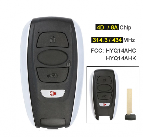 314.3MHz / 434MHz FSK HYQ14AHK HYQ14AHC 4 Button Prox Remote Key Fob for Subaru Crosstrek Forester Impreza Legacy Outback