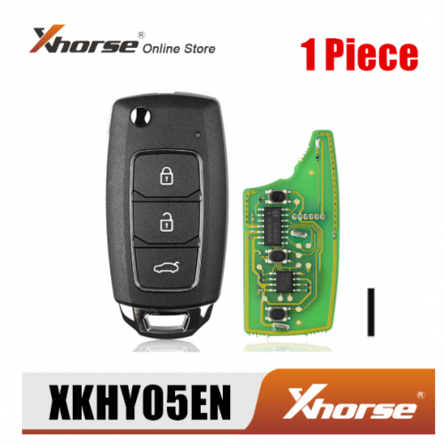 Xhorse XKHY05EN Wire Remote Key for Hyundai 3 Buttons English Version 1 Piece