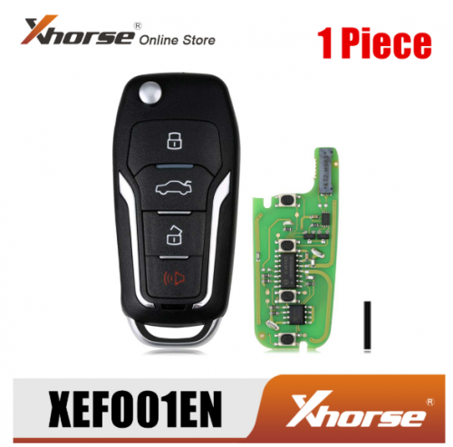 Xhorse XEFO01EN Super Remote Key For Ford Flip 4 Buttons Built-in Super Chip English Version