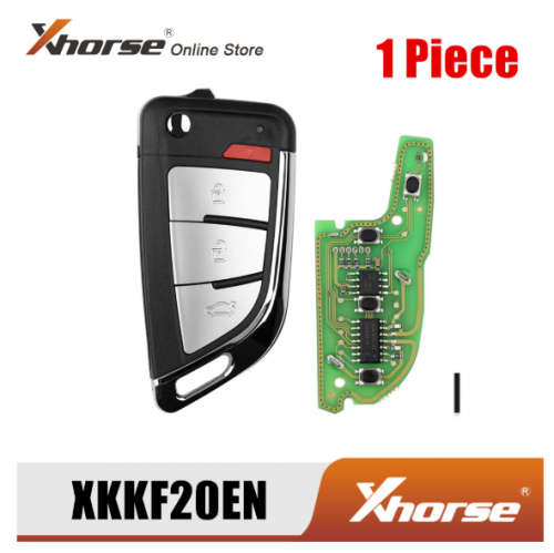 Xhorse XKKF20EN Wire Remote Key Memoeial Knife Style 3 Buttons 1 Piece