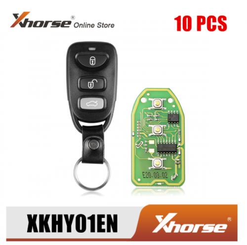 Xhorse XKHY01EN Wire Remote Key for Hyundai 3+1 Buttons English Version 10pcs/Lot