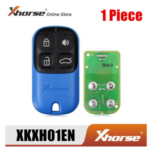 XHORSE XKXH01EN Universal Remote Key 4 Buttons for VVDI Key Tool English Version 1 Piece