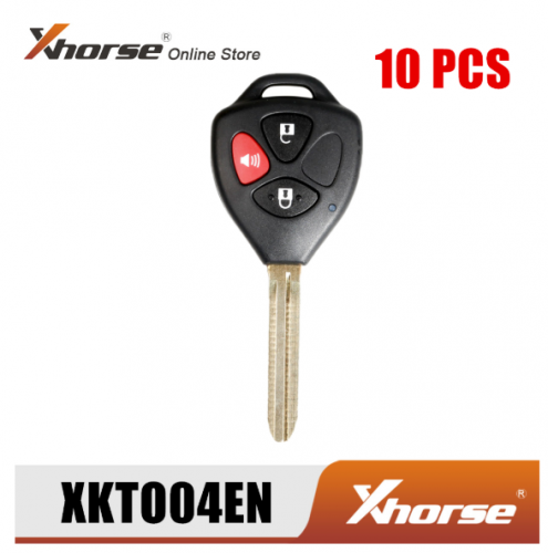 Xhorse XKTO04EN Wire Universal Remote Key for Toyota Style 3 Buttons for VVDI VVDI2 Key Tool 10pcs/Lot