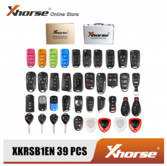 Xhorse Universal Remote Keys English Version Packages 39 Pieces for VVDI2 or VVDI Key Tool Free Shipping by DHL
