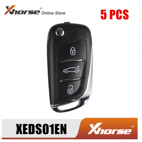 Xhorse XEDS01EN For DS Style Super Remote 3 Buttons with Built-in Super Chip English Version 5PCS