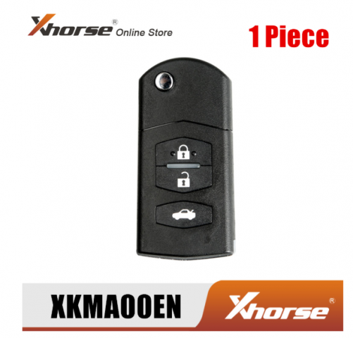 Xhorse XKMA00EN Wire Remote Key for Mazda Flip 3 Buttons English Version 1Piece