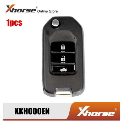 Xhorse XKHO00EN Wire Remote Key for Honda Flip 3 Buttons English Version 1 Piece