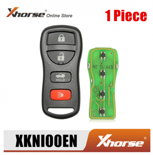 Xhorse XKNI00EN Wire Remote Key for Nissan Separate 4 Buttons English Version 1 Piece