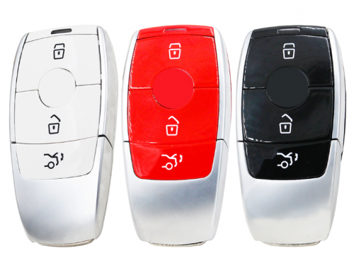 3 Button Smart Prox Remote Key Case shell for Mercedes for Benz C200L E300L S320 S350 s450l s500l amg GLC Red/Black/White