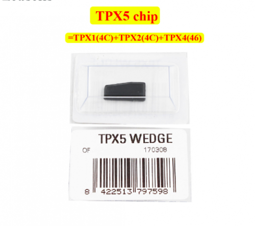 JMA KEY CHIP TPX5 Ceramic chip TRANSPONDER cloner CHIP = TPX1(4C) + TPX2(4D) + TPX4(46) (carbon) 3 in one