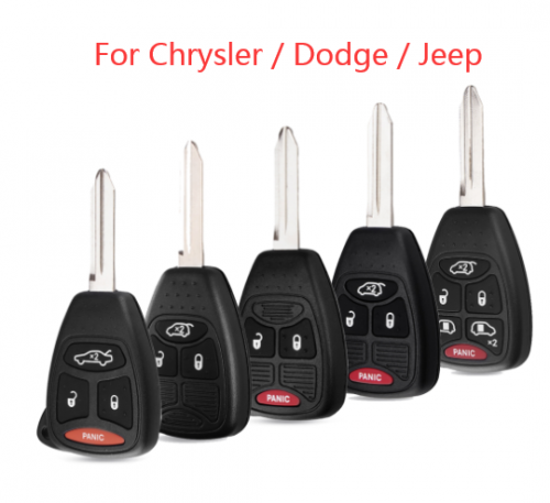 Remote Car Key Shell Case For Chrysler 300 Aspen Dodge Dakota Durango For Jeep Grand Cherokee Commander Fob Auto Key