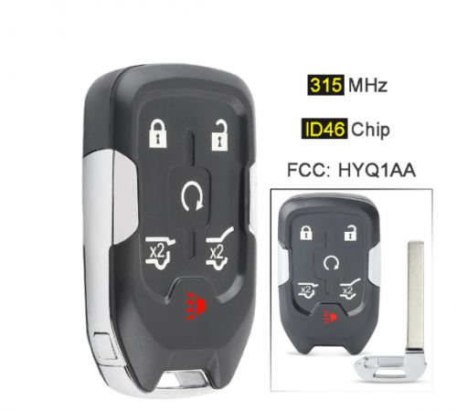 HYQ1AA for Chevrolet Key 315Mhz Car Remote Key for GMC Yukon Yukon XL Terrain for Chevrolet Suburban Tahoe 2015-2019