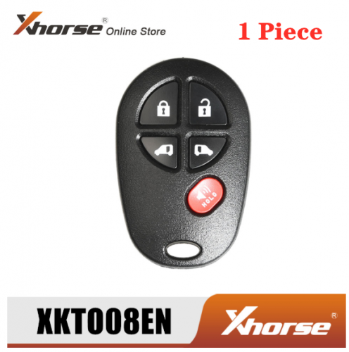 Xhorse XKTO08EN Wire Universal Remote Key 5 Buttons for VVDI Key Tool English Version