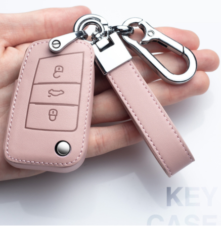 Leather Car Key Cover Case for VW Volkswagen Tiguan MK1 MK2 Magotan Passat B5 B8 Polo Golf 4 5 6 7 mk7 Jetta POLO Eos Scirocco