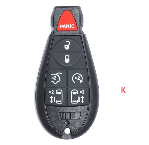 Keyless Go Proximity Key Fob For Chrysler Town & Country 2011-2016 – IYZ-C01C, 6 Button