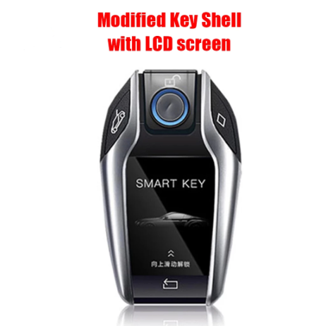 Modified Boutique Universal Smart Remote Car Key W/ LCD Screen  for all original cars with one-key start function free with car logo