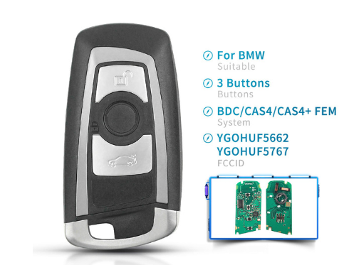 Smart Remote Key Fob For BMW F 5 7 Series FEM / BDC CAS4 CAS4+ EWS5 System 315MHz 434MHz 868MHz 2009 - 2016 YGOHUF5662