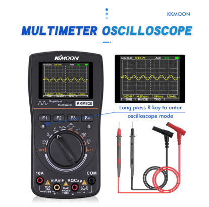 KKmoon Intelligent Oscilloscope kkm828 High Definition Graphical Digital Oscilloscope Multimeter with 2.4 Inches Color Screen