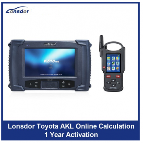 Lonsdor Toyota AKL Online Calculation 1 Year Activation for K518ISE K518S & KH100+ Support Latest Toyota & Lexus All Key Lost and Add Key