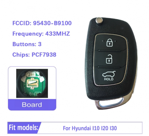 Hyundai I10 I20 I30 remote key CE0682 95430-B9100 OKA-865T(IA-TP) For Hyundai I10 I20 I30