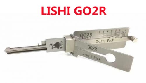 2021 Original Lishi Residential Tools Decoder GO2R 2-in-1 Pick GOAL Keyway Tool