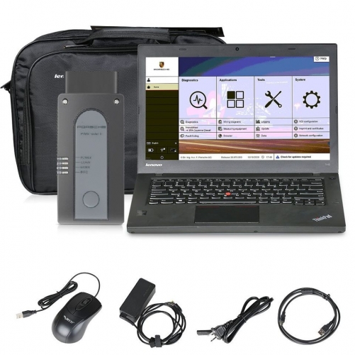 Porsche Piwis 3 Diagnostic Tool Piwis III Latest Version V39.8+V38.3 Two Software With Lenovo T440 I5 CPU  Laptop 500GB SSD Work on  Porsche 1998-2020