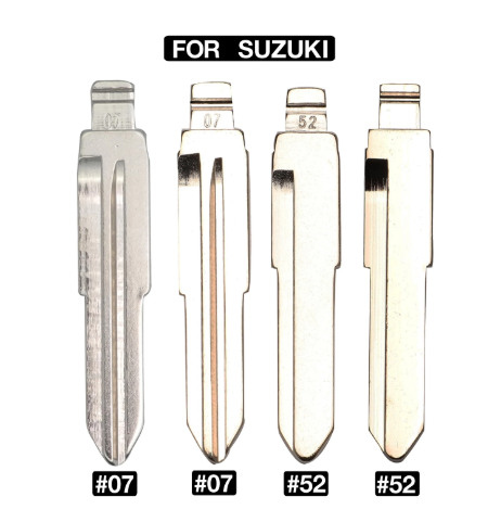 Key Blade For Suzuki Swift Isuzu #07 #52 KD Uncut Flip Remote Car Key Blank Replacement
