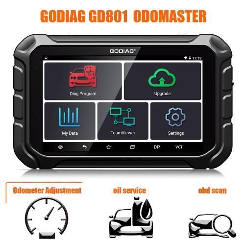 GODIAG OdoMaster OBDII Mileage Correction Tool Get Free FCA 12+8 Adapter Better Than OBDSTAR X300M Free Update Online