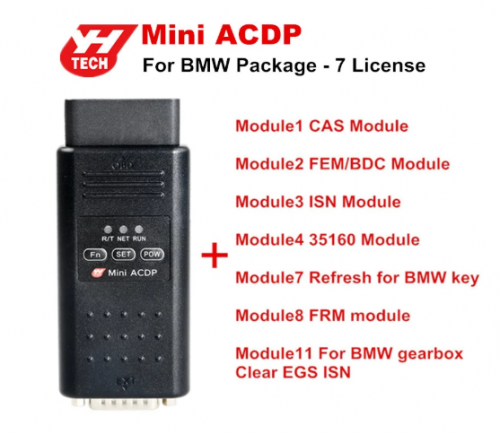 Yanhua Mini ACDP Programming Master BMW Full Package with Module1/2/3/4/7/8/11 Total 7 Authorizations