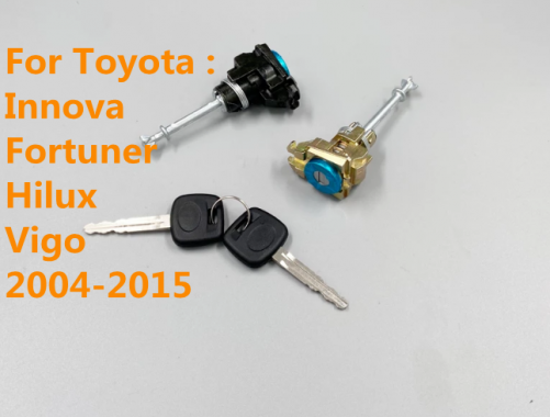1 set Front door key cylinder for toyota innova fortuner hilux vigo 2004-2015