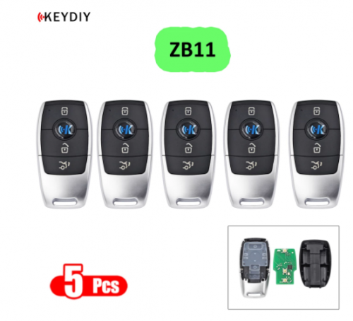KEYDIY Universal Smart Key ZB11 for KD-X2 KD900 Mini KD Car Key Remote Replacement Fit More than 2000 Models
