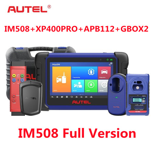 Original Autel MaxiIM IM508 Plus XP400 Pro with APB112 and G-BOX2 Full Kit Same IMMO Functions as Autel IM608PRO