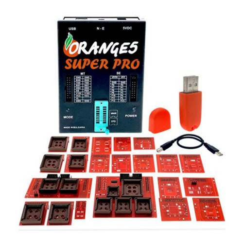 2022 Orange5 Super Pro V1.35 Programming Tool With Full Adapter USB Dongle for Airbag Dash Modules Fully Activated