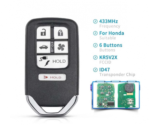 Honda Clarity 2018 Smart Remote Car Key Fob 6 Button 433.92MHz Model: V42 FCC ID KR5V2X Continental: A2C98676600
