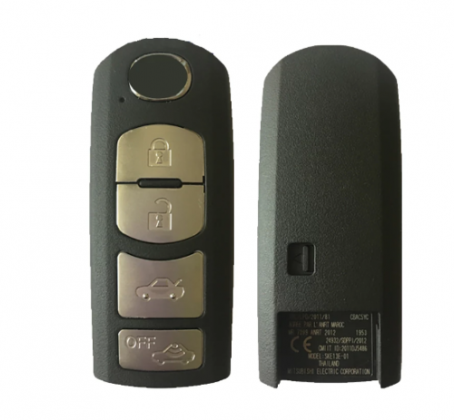 FCCID SKE13E-01/SKE13E-02 for Mazda Smart Key for Mitsubishi System with Aftermarket 4 Button With 434MHz