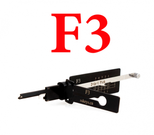 F3 Locksmith Tool 2 in1 Pick and Decode for F3 Locks