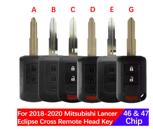 2/3/4 Button Key For 2018-2020 Mitsubishi Lancer Eclipse Cross Remote Head Key 6370B941 6370B943