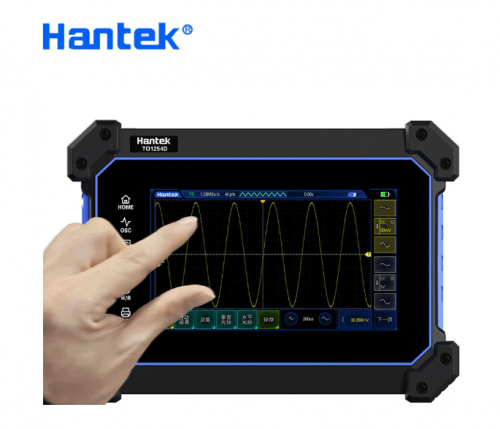 Original Hantek TO1112D Touch Screen Digital Oscilloscope 2 Channels Portable USB Oscillscopio + 25Mhz Signal Source+Multimeter