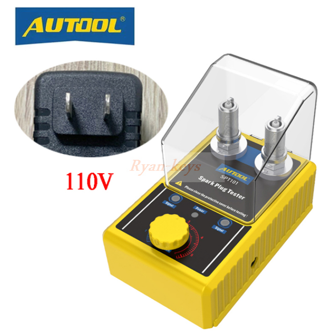 Original AUTOOL SPT101 220V 110V Car Spark Plug Tester Ignition Testers