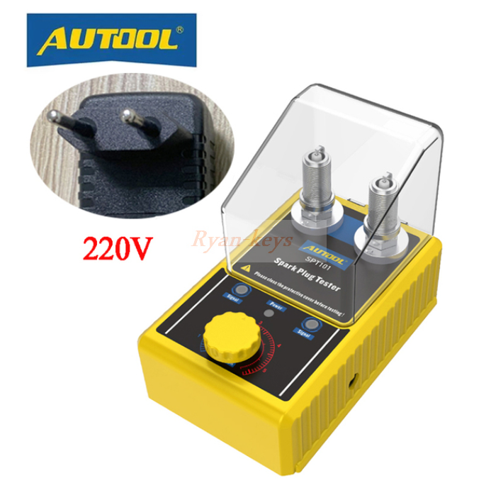 Original AUTOOL SPT101 220V 110V Car Spark Plug Tester Ignition Testers