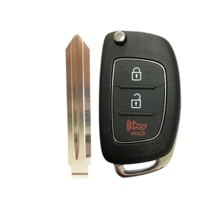 Original 3 Button Remote Hyundai HB20 Flip Key Part No 95430-1S011 / 1S001 OKA-866T 4D60 Chip With Logo
