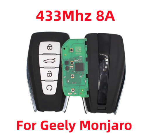 Original Keyless Go Smart Remote Key 433Mhz 8A Chip For 2023 Geely Monjaro Suv